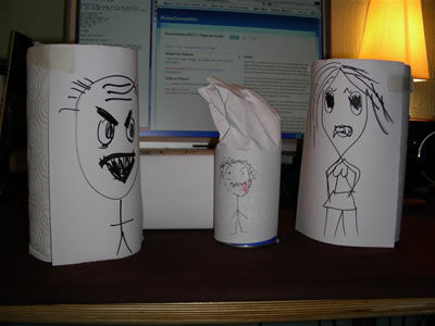 father confronting child